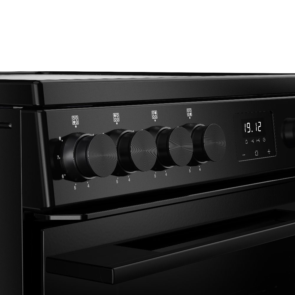 Belling Vision 60EI Twin Cavity Induction Freestanding Cooker 444412058 – BLACK