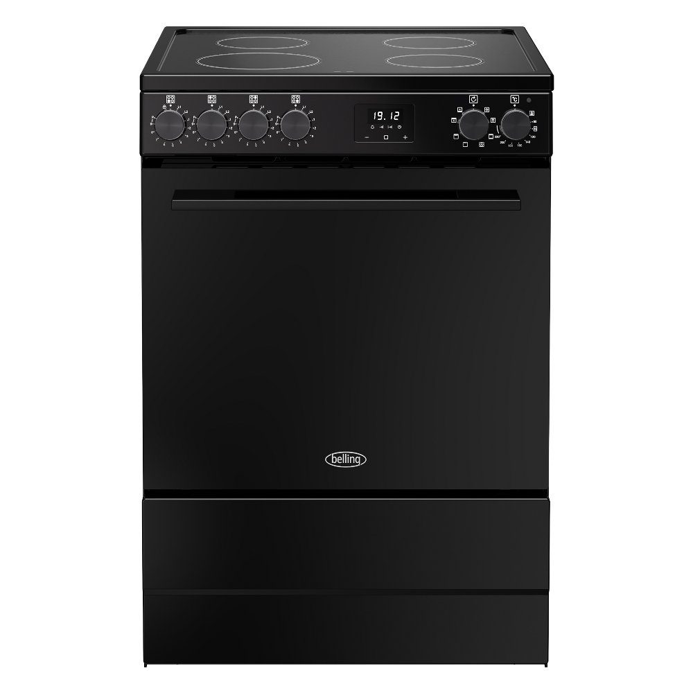 Belling Vision 60EI Single Cavity Induction Freestanding Cooker 444412053 – BLACK