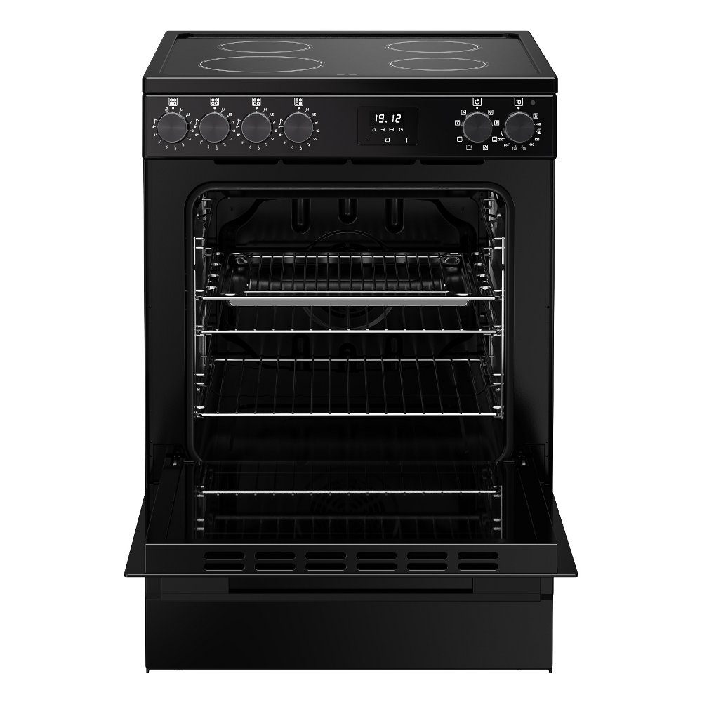 Belling Vision 60EI Single Cavity Induction Freestanding Cooker 444412053 – BLACK
