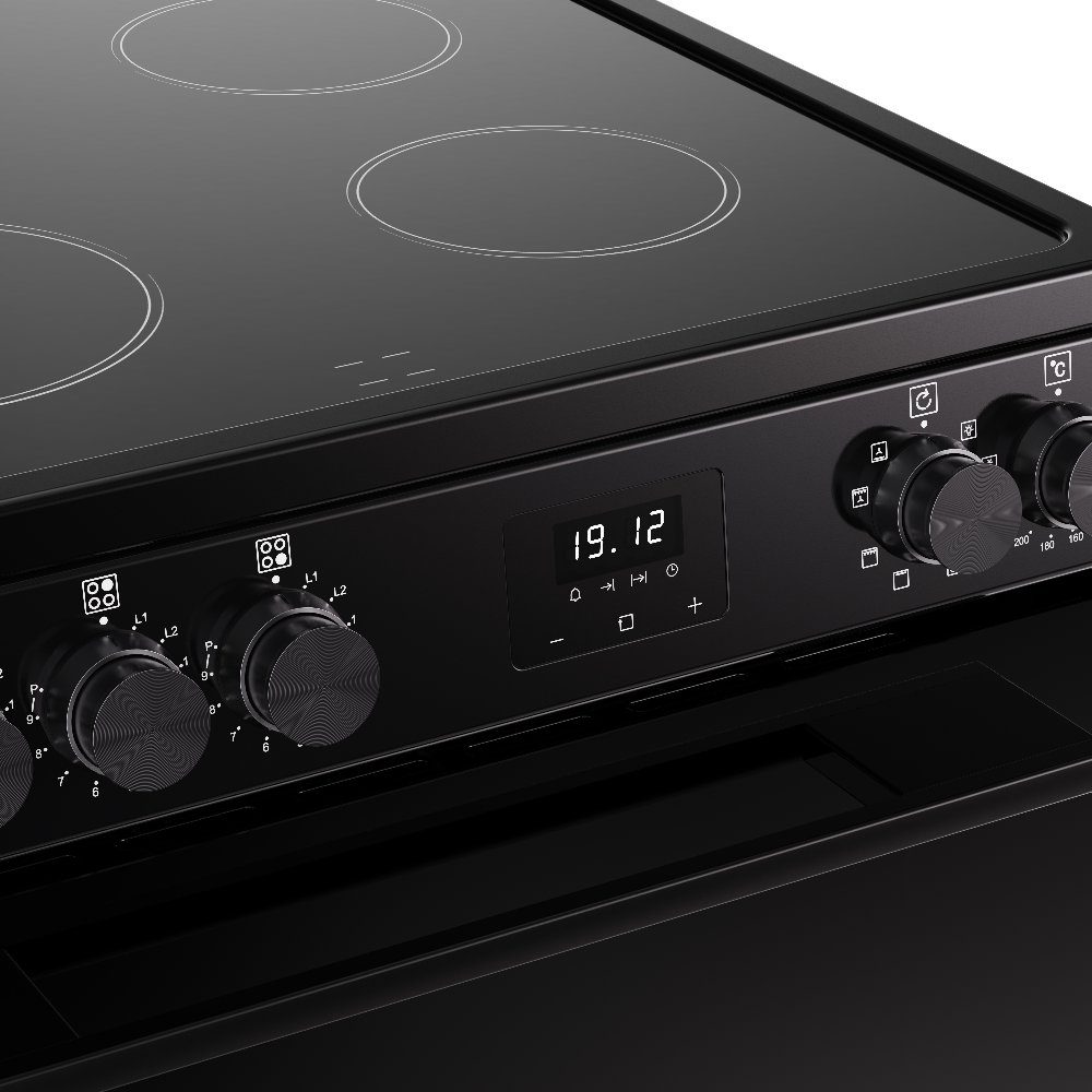 Belling Vision 60EI Single Cavity Induction Freestanding Cooker 444412053 – BLACK