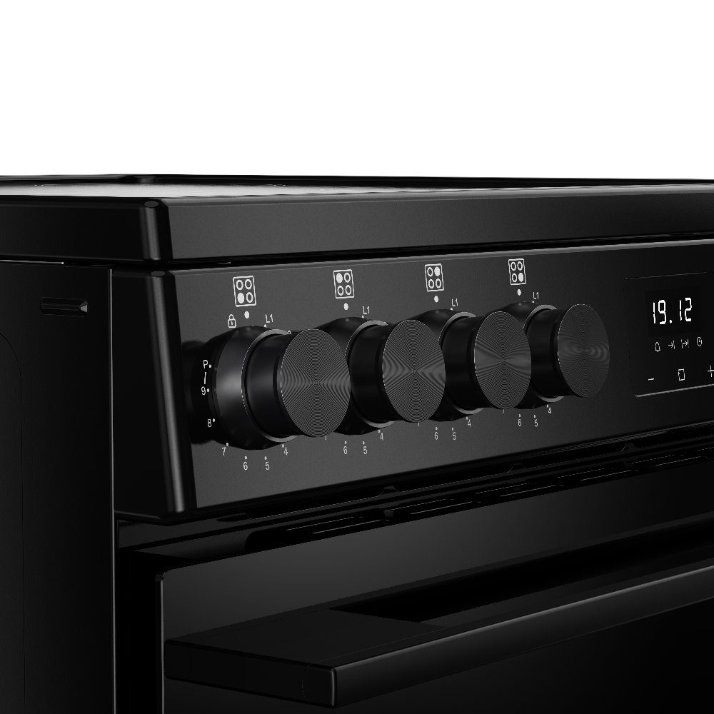 Belling Vision 60EI Single Cavity Induction Freestanding Cooker 444412053 – BLACK