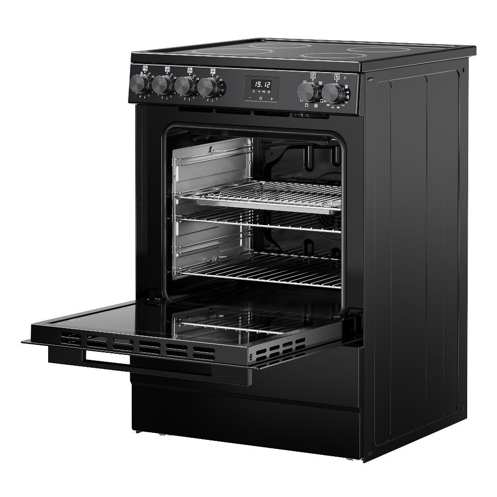 Belling Vision 60EI Single Cavity Induction Freestanding Cooker 444412053 – BLACK