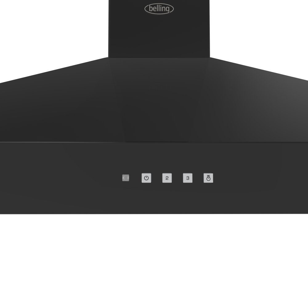 Belling Farmhouse 100PYR Chimney Hood 444411673 – BLACK