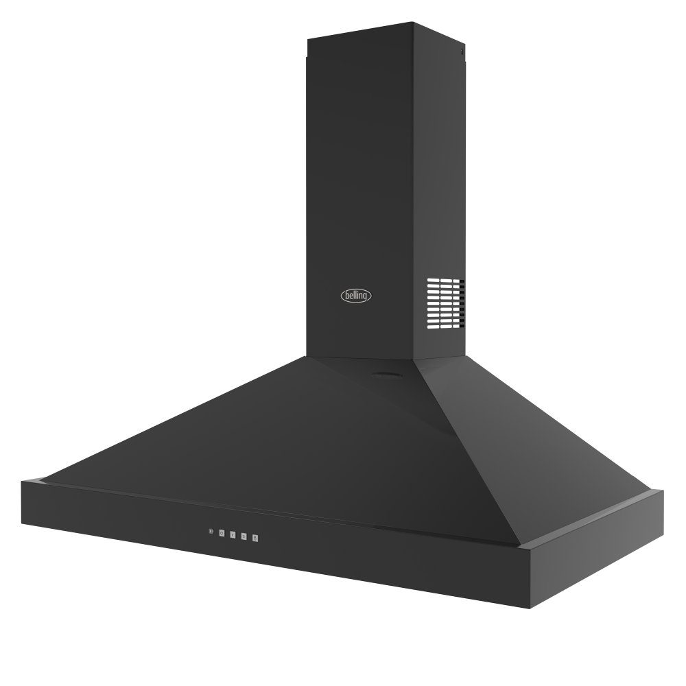 Belling Farmhouse 90PYR Chimney Hood 444411671 – BLACK