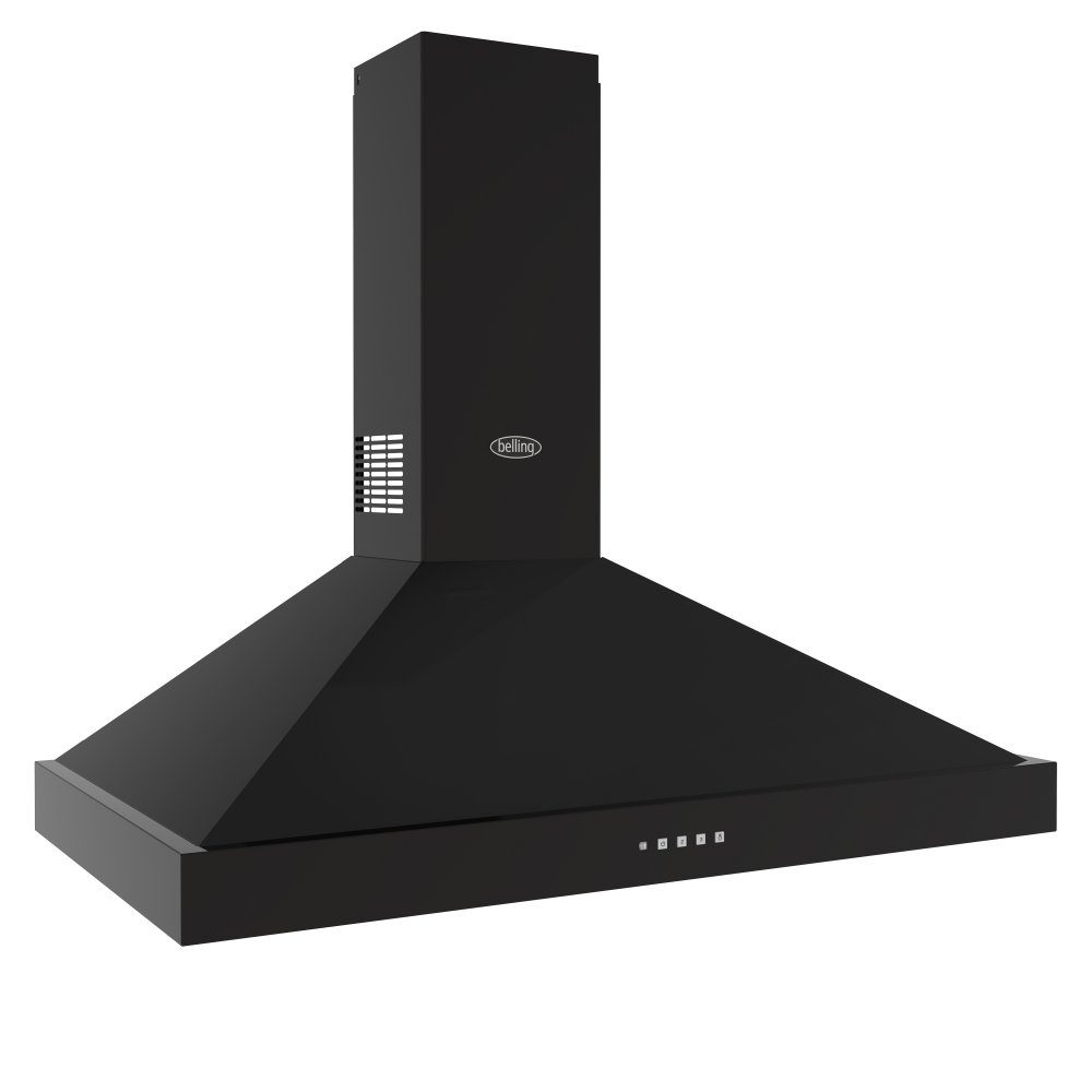 Belling Farmhouse 90PYR Chimney Hood 444411671 – BLACK