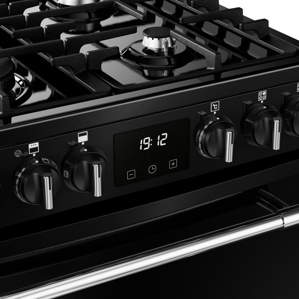 Belling Farmhouse 60DF Dual Fuel Mini Range Cooker 444411813 - BLACK