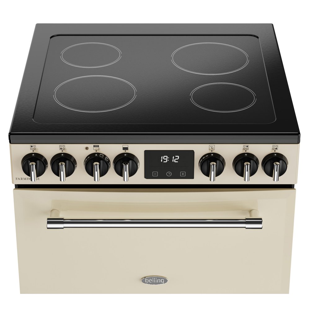 Belling 60cm Farmhouse Ceramic Mini Range Cooker 444411811 – Cream