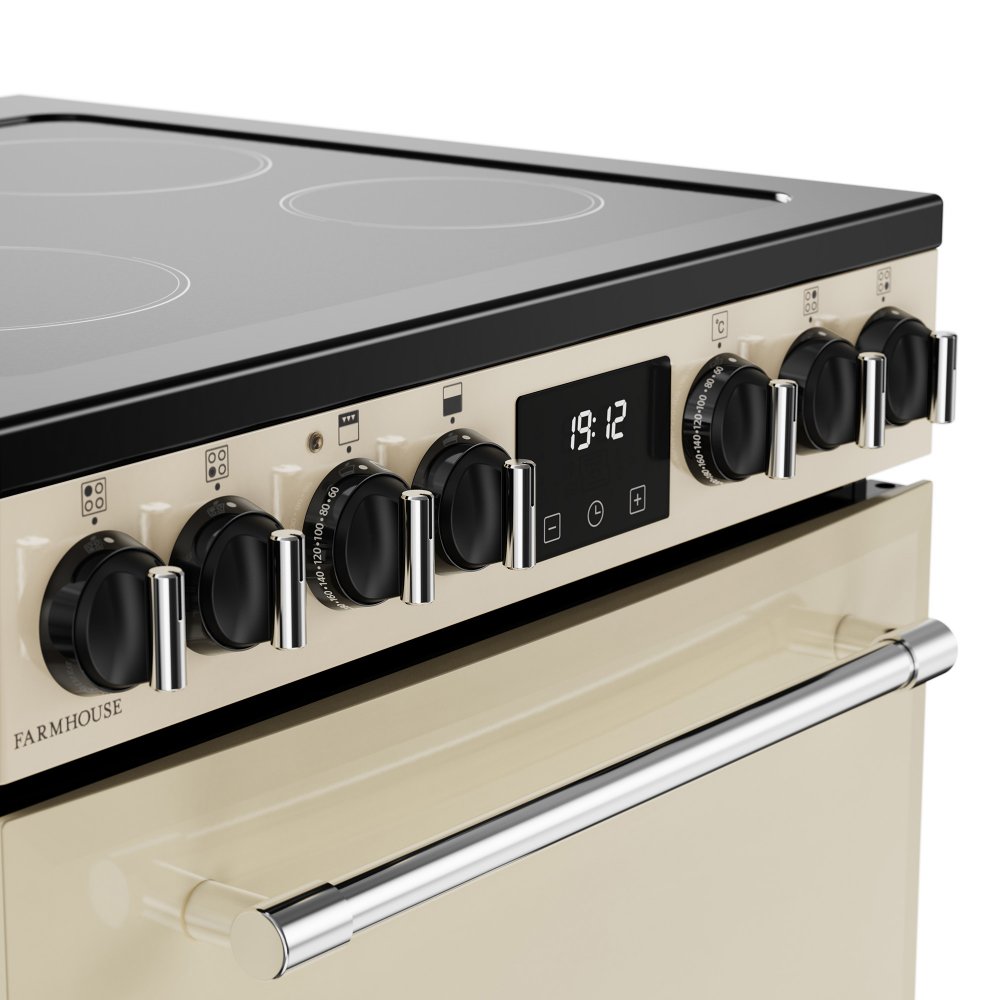 Belling 60cm Farmhouse Ceramic Mini Range Cooker 444411811 – Cream
