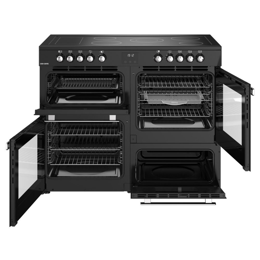 Belling Cookcentre 110E Ceramic Range Cooker 444411803 – BLACK