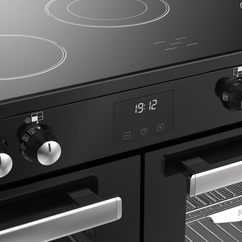 Belling Cookcentre 110E Ceramic Range Cooker 444411803 – BLACK
