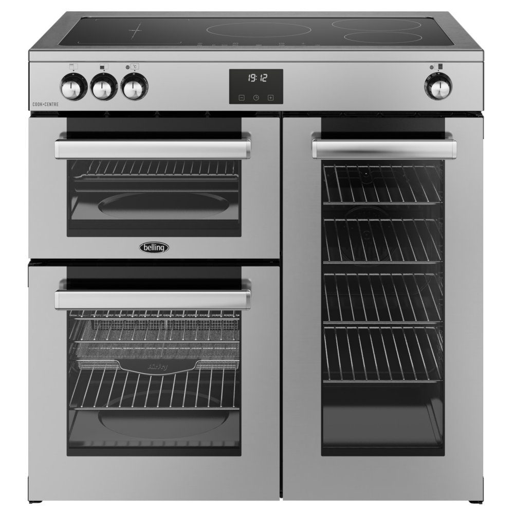 Belling Cookcentre 90EI Induction Range Cooker 444411796 – STAINLESS STEEL