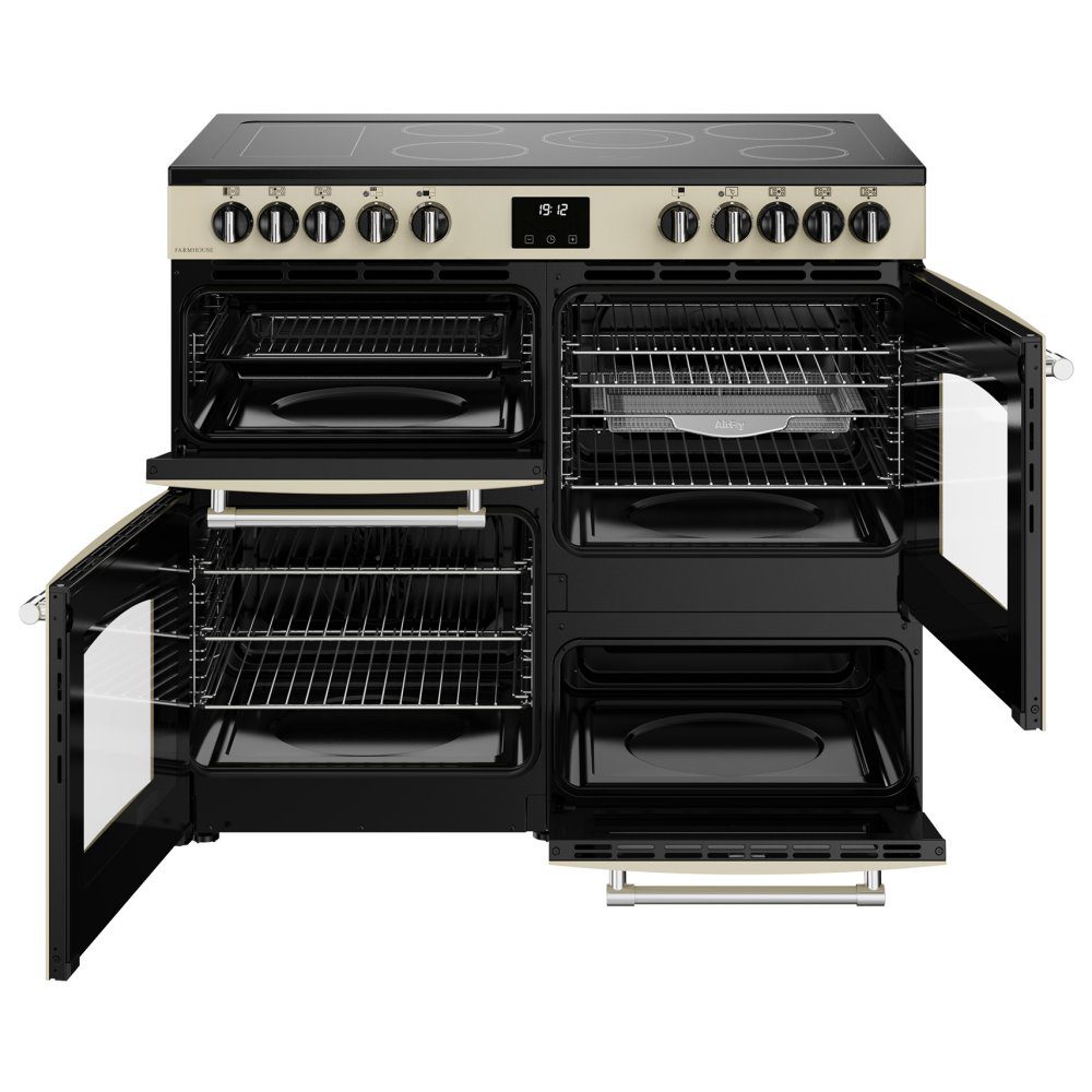 Belling Farmhouse 100E Ceramic Range Cooker 444411827 – CREAM