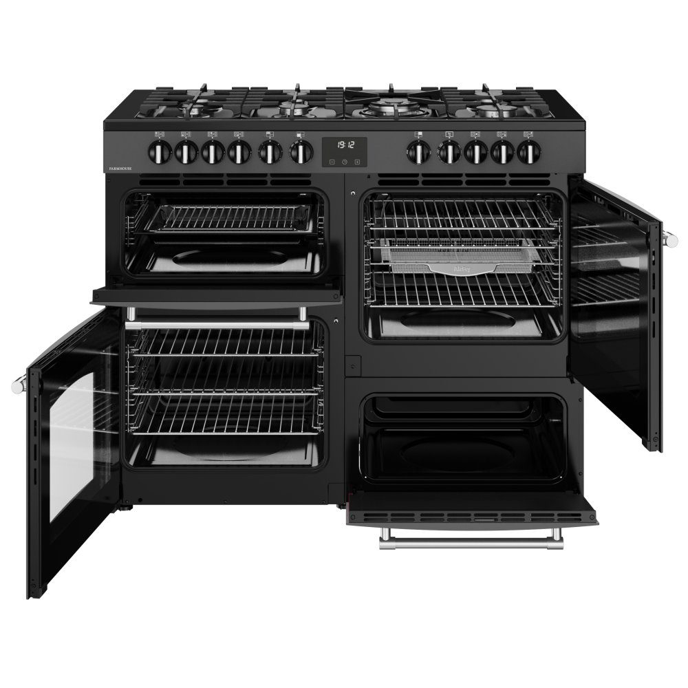 Belling Farmhouse 110DF Dual Fuel Range Cooker 444411837 – ANTHRACITE
