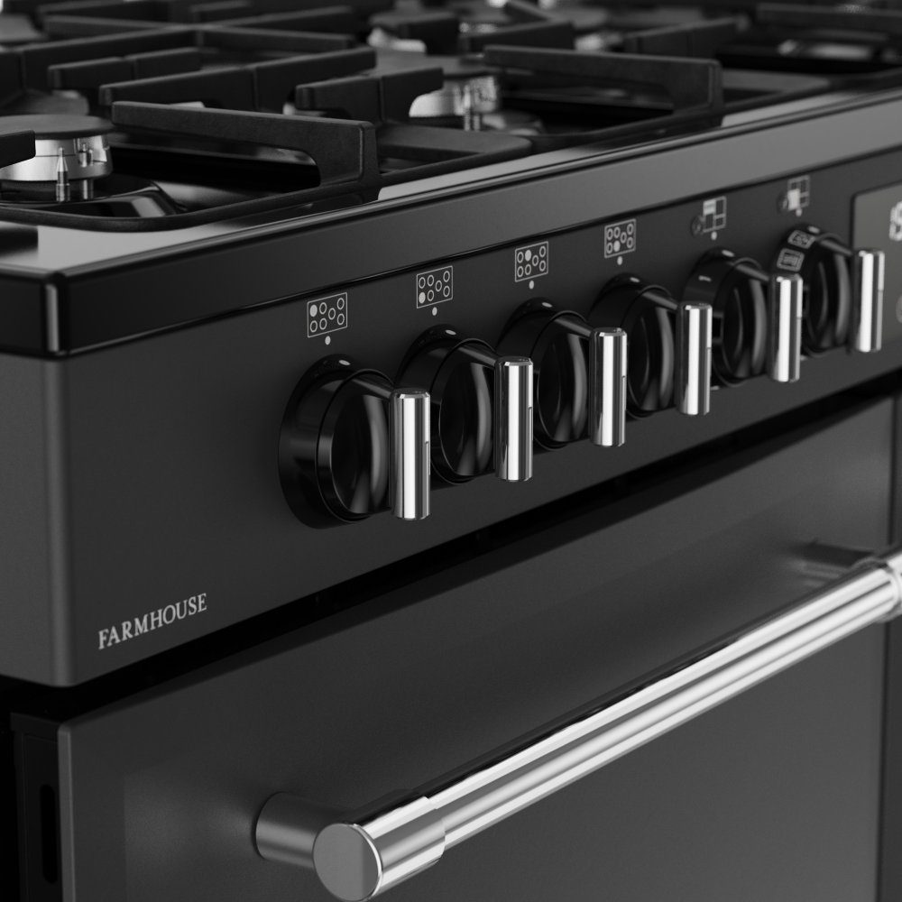 Belling Farmhouse 110DF Dual Fuel Range Cooker 444411837 – ANTHRACITE