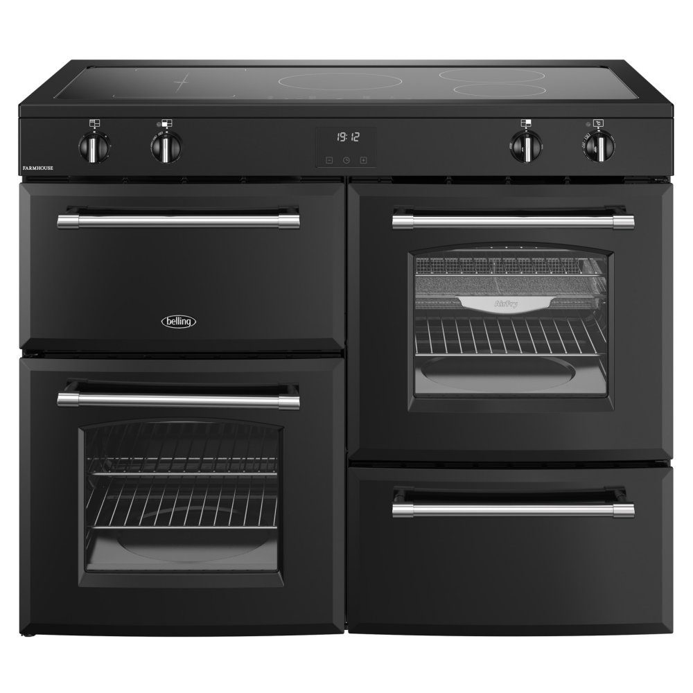 Belling Farmhouse 110EI Induction Range Cooker 444411841 – BLACK