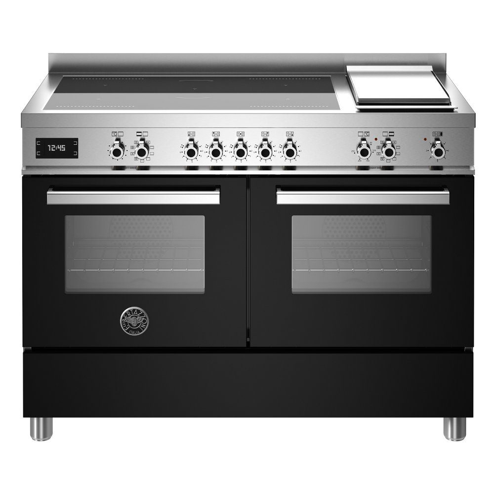 Bertazzoni 120cm Professional Induction Range With Griddle PRO125I2ENET – BLACK