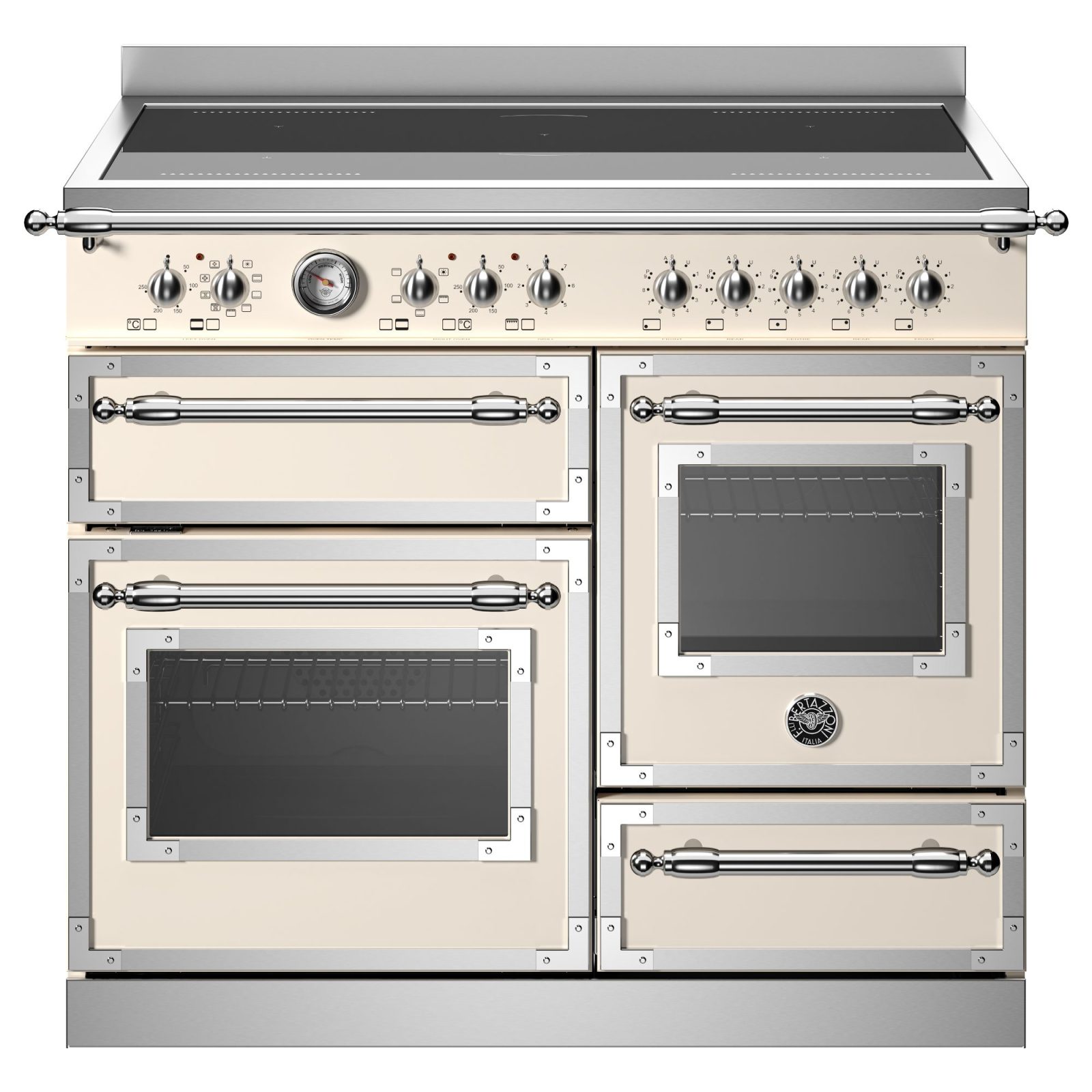 Bertazzoni 100cm Heritage XG Induction Range Cooker HER105I3EAVT2 – Ivory