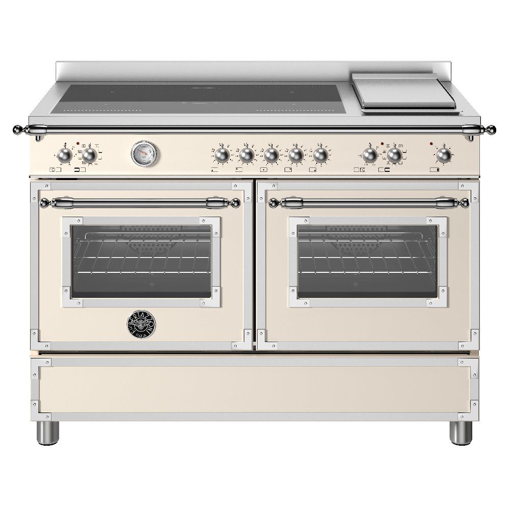 Bertazzoni 120cm Heritage Induction Range Cooker With Griddle HER125I2EAVT – IVORY