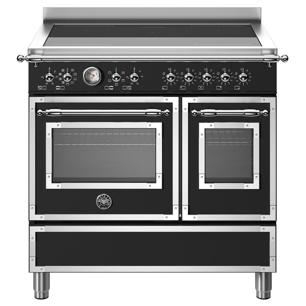 Bertazzoni 90cm Heritage Induction Range Cooker HER95I2ENET – BLACK