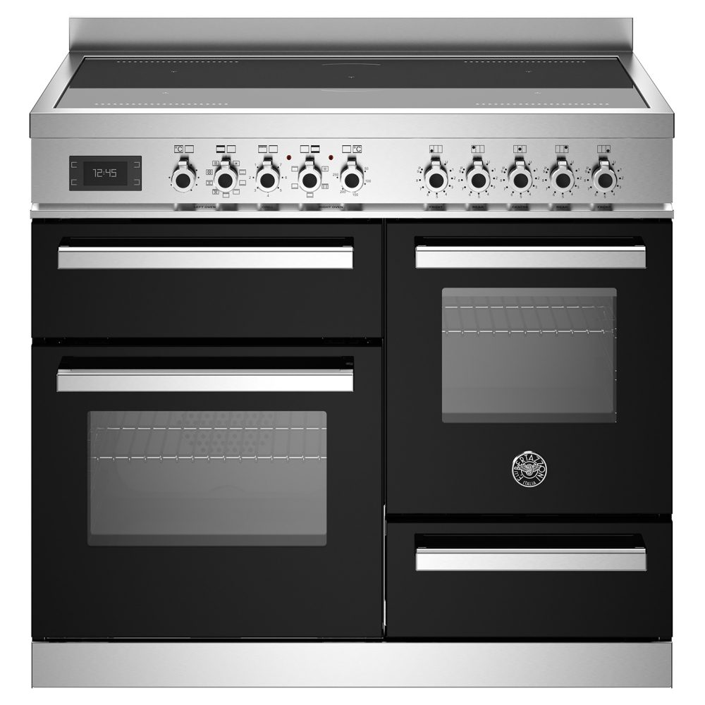 Bertazzoni 100cm Professional XG Induction Range Cooker PRO105I3ENET – BLACK