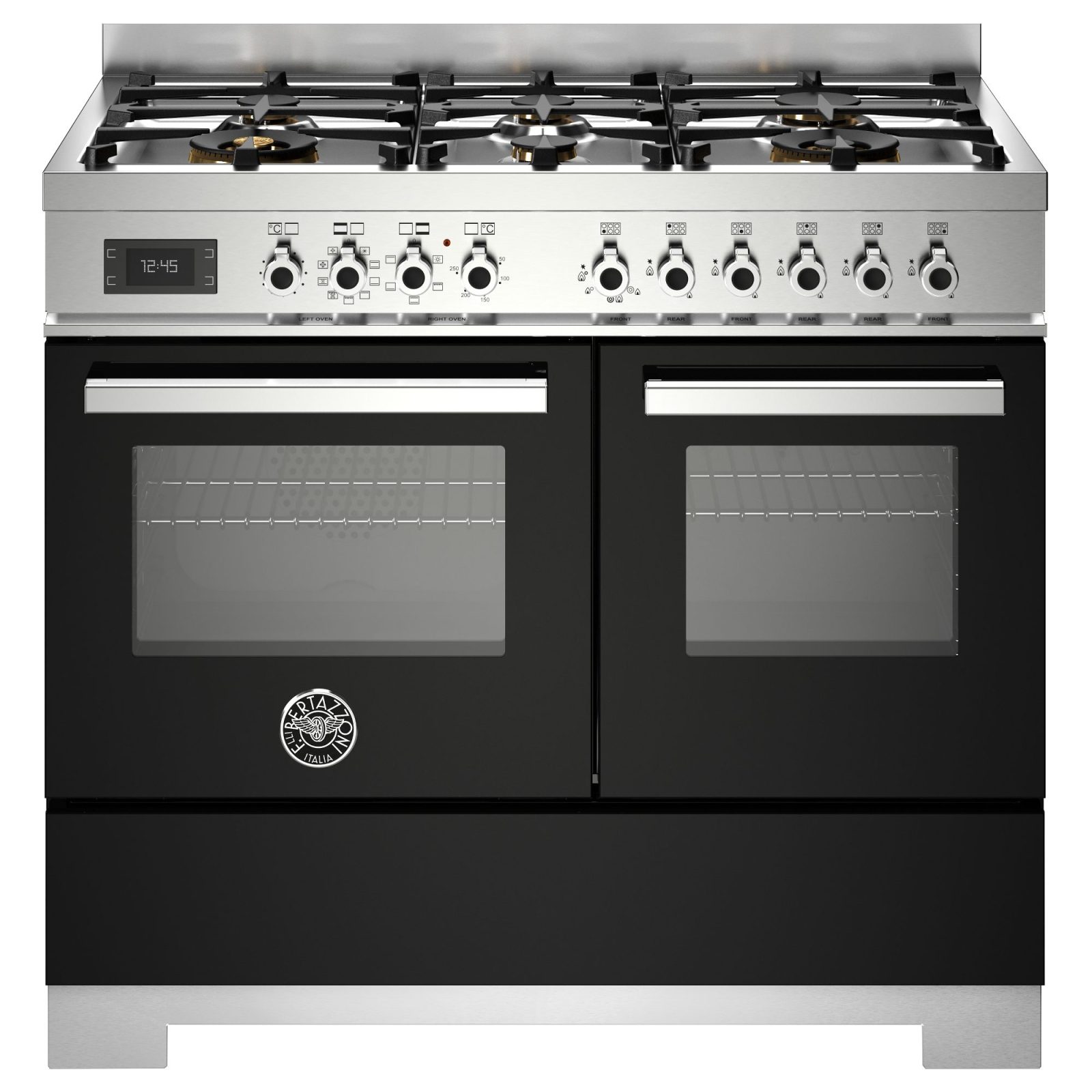 Bertazzoni 100cm Professional Dual Fuel Range Cooker PRO106L2ENET2 – Black