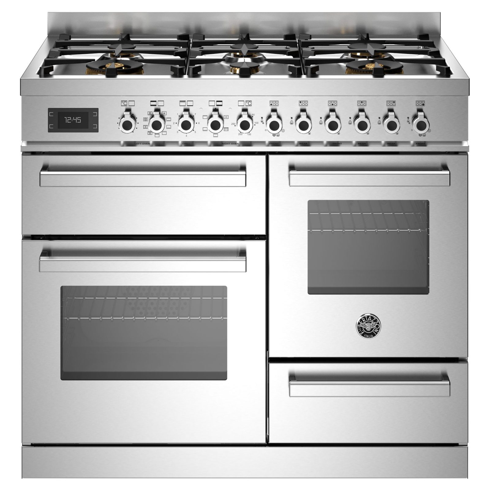 Bertazzoni 100cm Professional Dual Fuel Range Cooker PRO106L3EXT2 – Stainless Steel