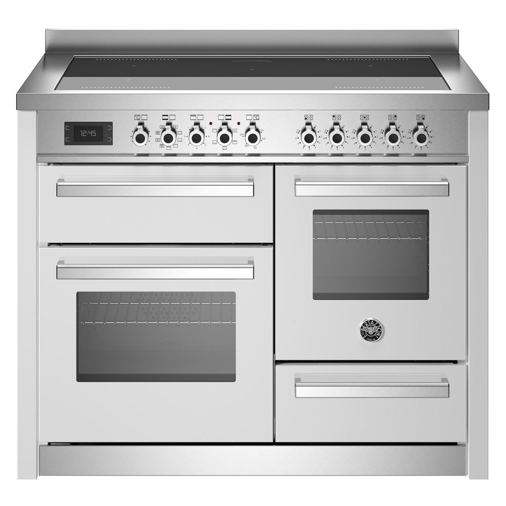 Bertazzoni 110cm Professional XG Induction Range Cooker PRO115I3EBIT – WHITE