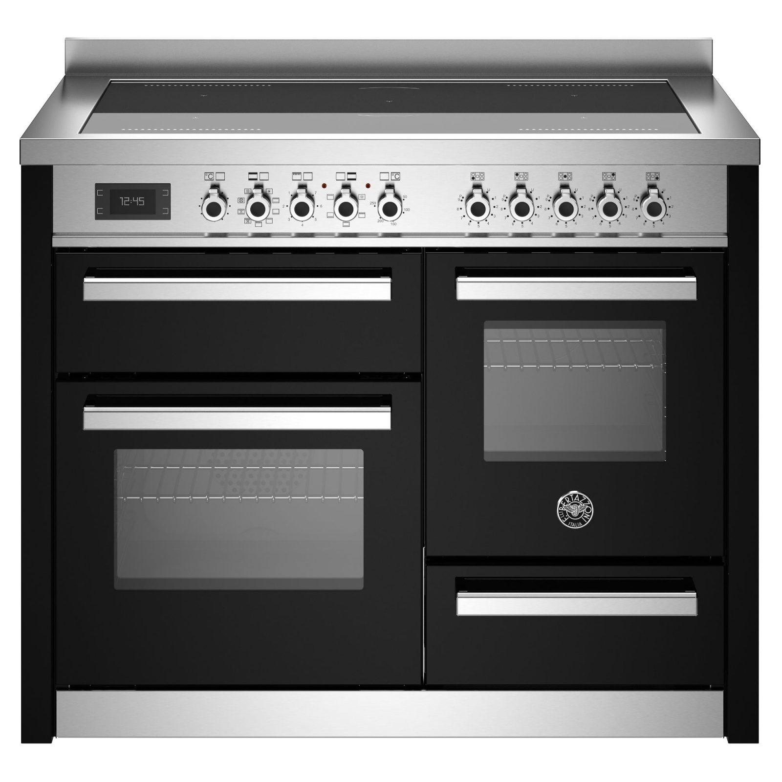 Bertazzoni 110cm Professional XG Induction Range Cooker PRO115I3ENET2 – Black