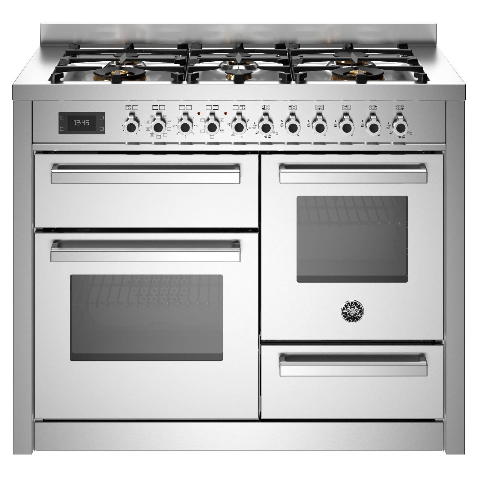 Bertazzoni 110cm Professional XG Dual Fuel Range Cooker PRO116L3EXT2 – Stainless Steel