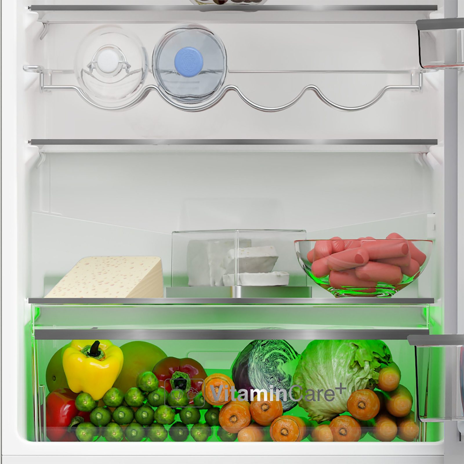 Blomberg 54cm Frost Free Fridge Freezer KGM4574V – White
