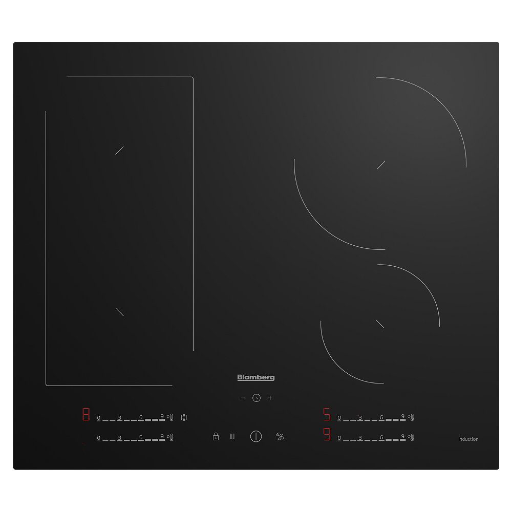 Blomberg 59cm Frameless 4 Zone Bridgeable Induction Hob 13A MIN74387NP – Black