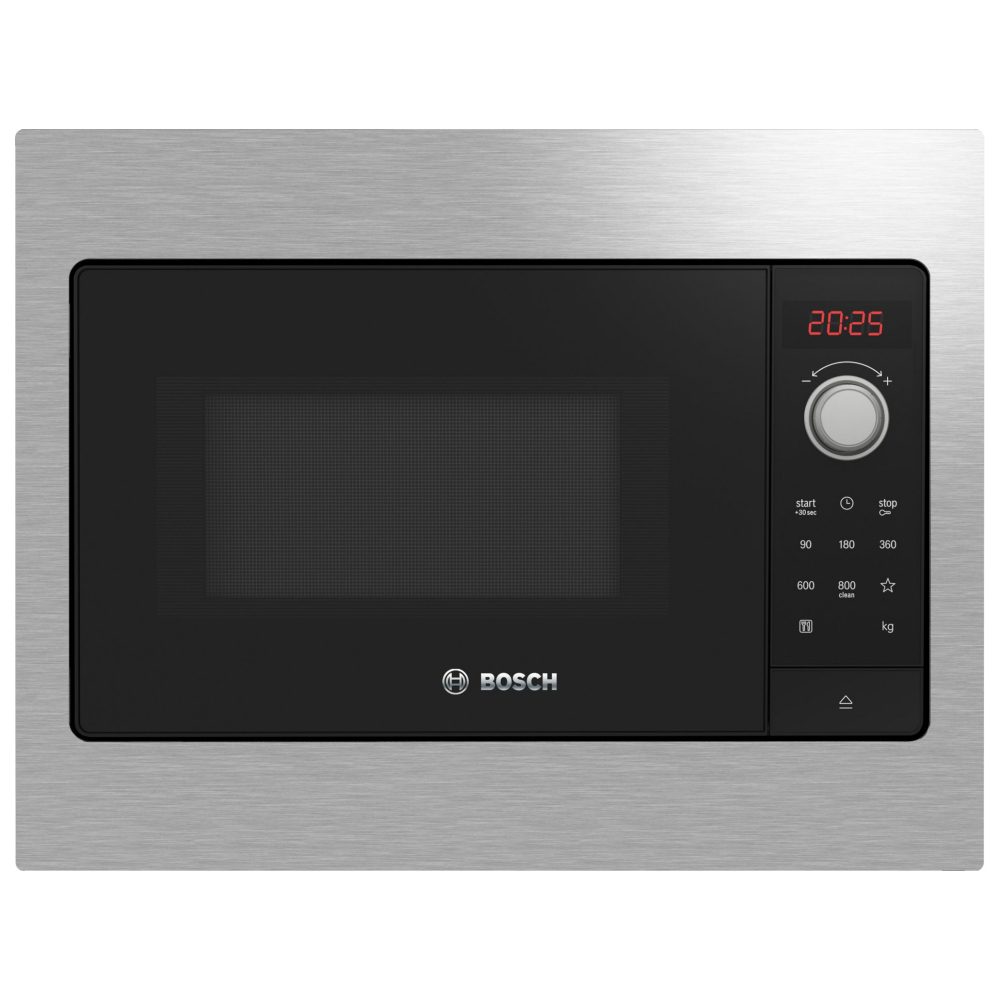 Bosch 50cm Wide Series 2 Built In Compact Microwave For Wall Unit BFL523MS3B – STAINLESS STEEL