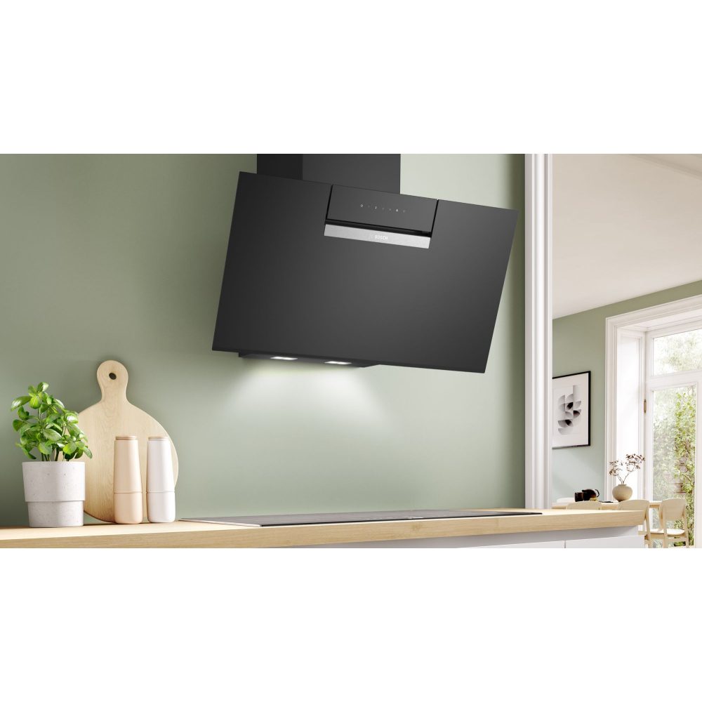 Bosch 80cm Series 4 Angled Chimney Hood DWK87FN60B – Black