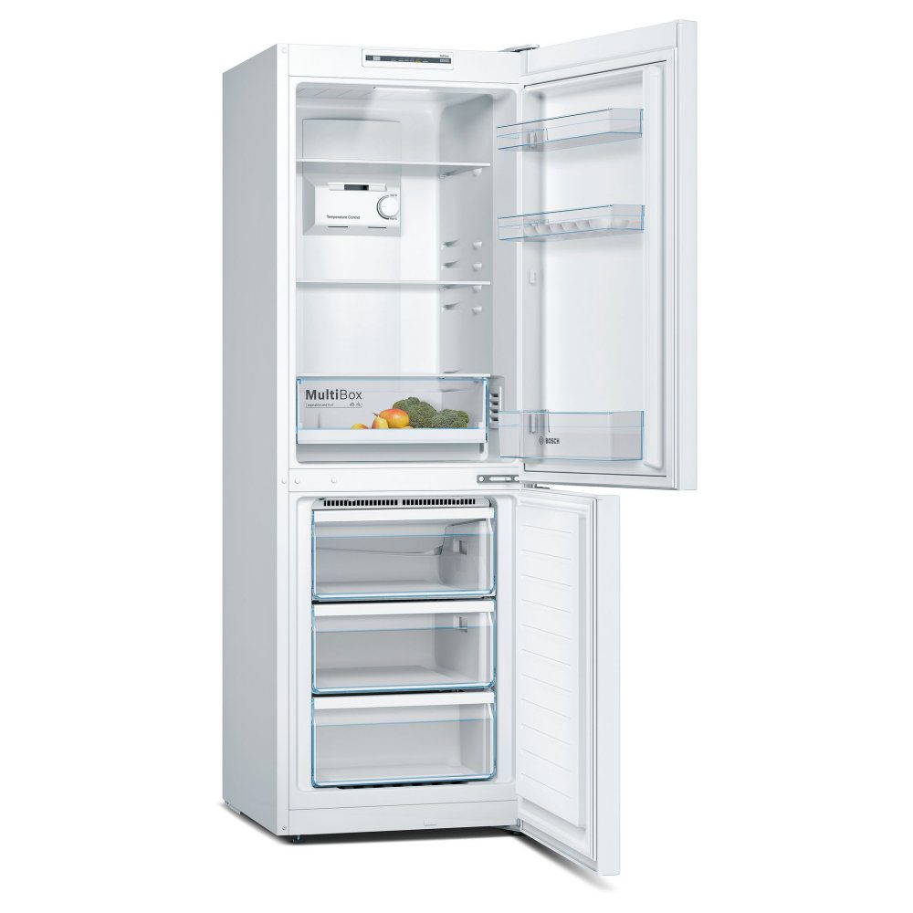 Bosch 60cm Series 2 Frost Free Fridge Freezer KGN33NWEBG – White