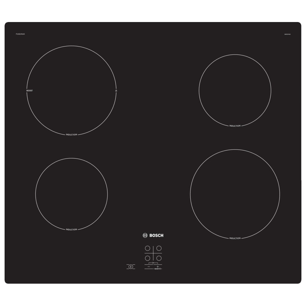 Bosch 60cm Series 2 Frameless Induction Hob 13A supply PUG61RAA5B – Black