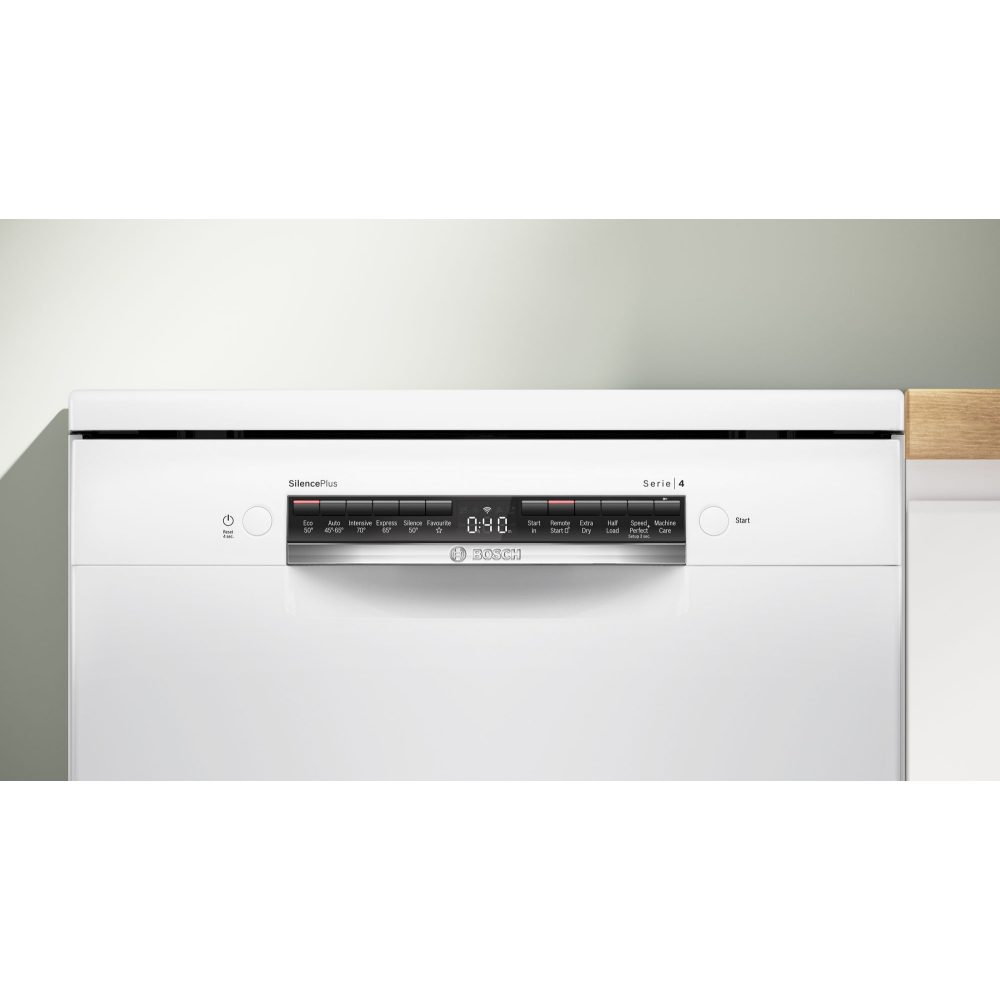 Bosch 60cm Series 4 Freestanding Dishwasher SMS4EKW06G – White
