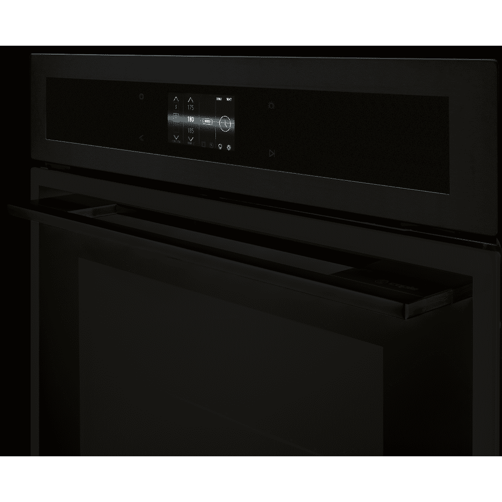 Caple Sense Premium Built In Pyrolytic Single Oven C2601BS – Black Steel