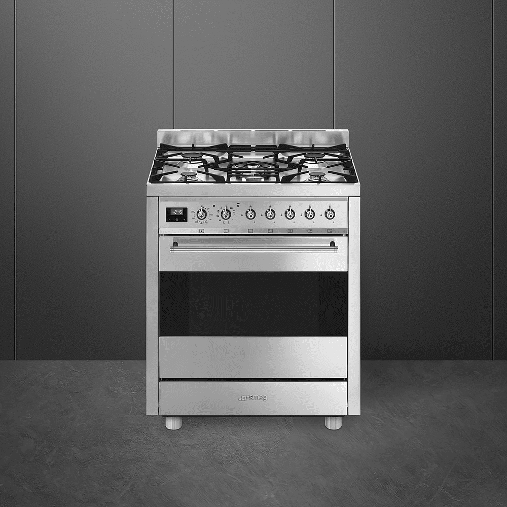 Smeg 70cm Symphony Pyrolytic Dual Fuel Cooker C7GPX9 – Stainless Steel