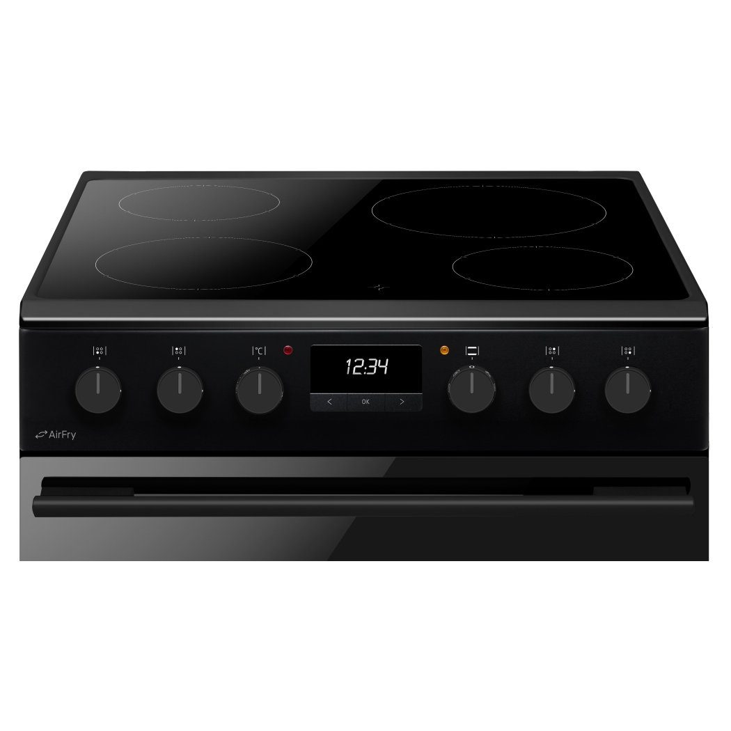 CDA 60cm Freestanding Ceramic Cooker with Air Fry CFC6100MB – BLACK