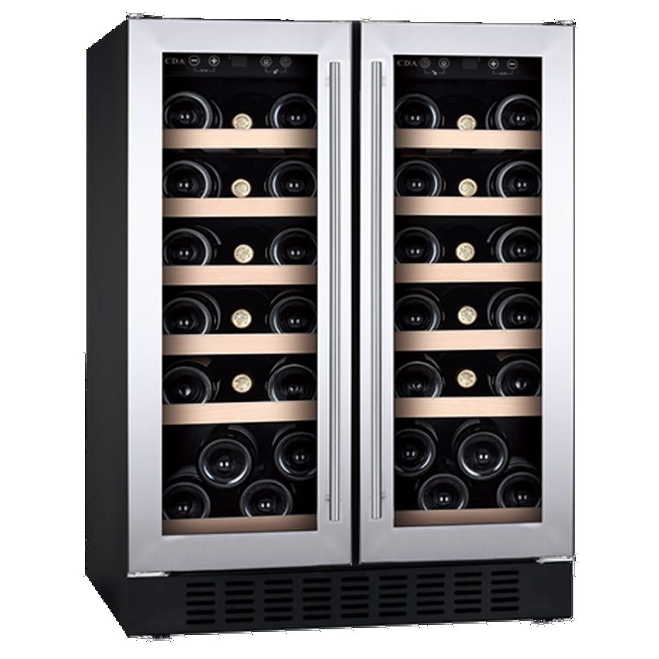 CDA 60cm Freestanding Under Counter Wine Cooler CFWC624SS – Stainless Steel