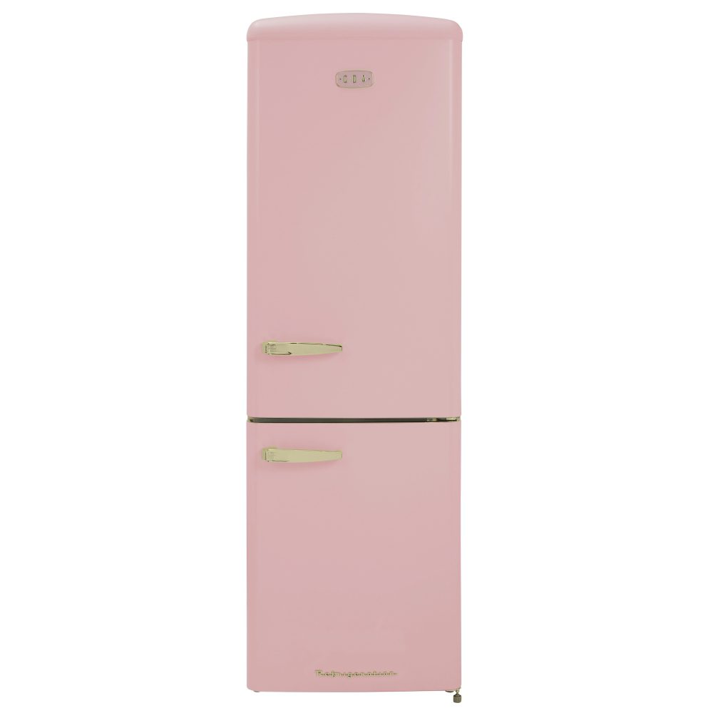 CDA 60cm Retro Frost Free Fridge Freezer FLORENCE TEA ROSE – PINK