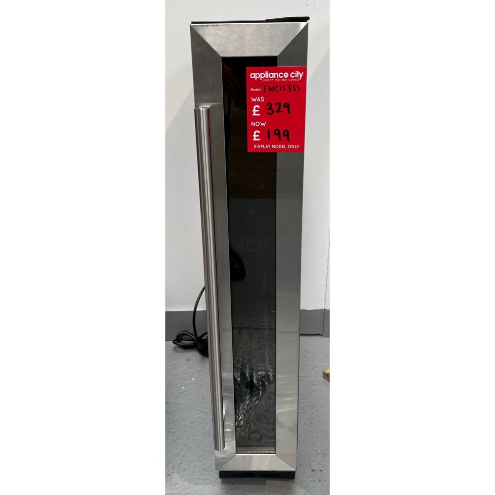 CDA 15cm Freestanding Undercounter Wine Cooler FWC153SS – EX DISPLAY – STAINLESS STEEL
