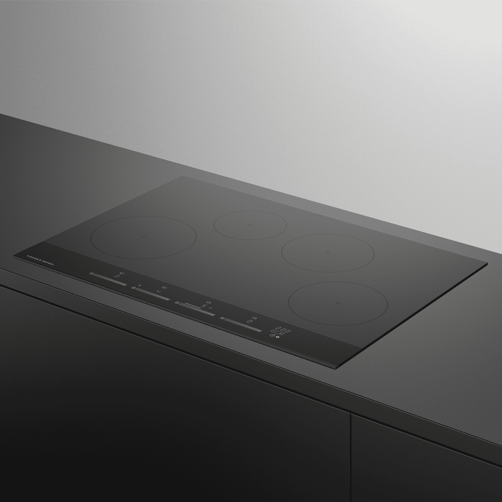 Fisher Paykel 76cm Series 9 Frameless 4 Zone Induction Hob CI764DTB4 – BLACK.