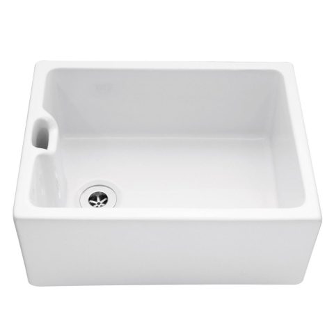 Caple  Butler 60cm Single Bowl Ceramic Sink CPBS600 – White