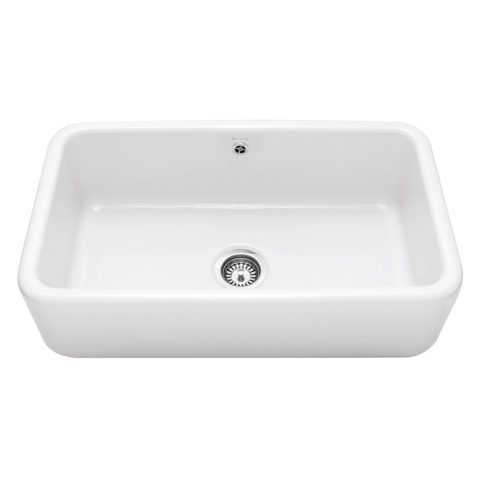 Caple  Butler 80cm Single Bowl Ceramic Sink CPBS800 – White