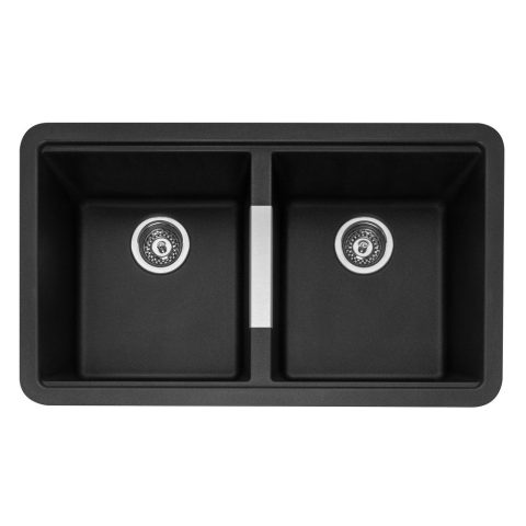 Caple  Leesti 200 Double Bowl Undermount Sink LEE200AN – Anthracite