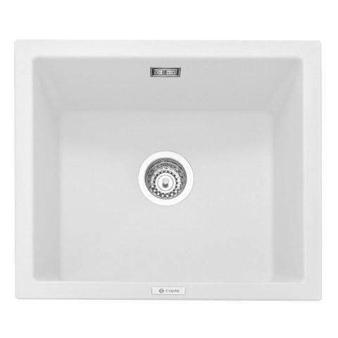 Caple  Leesti 600 Single Bowl Sink LEE600CW – WHITE