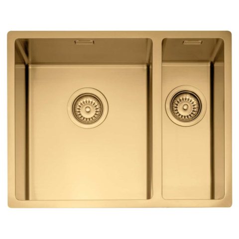 Caple  Mode 3415 1.5 Bowl Sink Undermount Right Hand Small Bowl MODE3415/R/GD – Gold