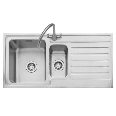 Caple  Vanga 150 1.5 Bowl Inset Sink Right Hand Drainer VA150/R – Stainless Steel