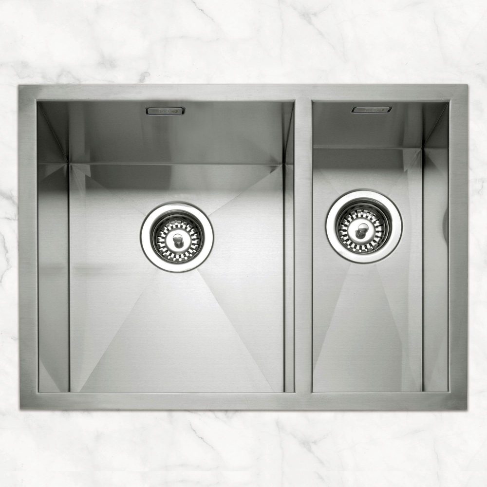 Caple Zero 150 1.5 Bowl Undermount Sink Right Hand Small Bowl ZERO150R – Stainless Steel